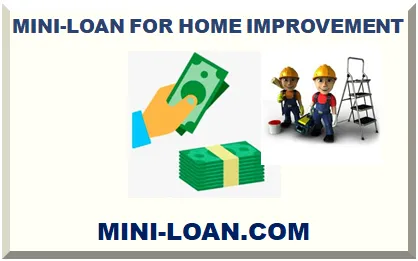 SMALL LOAN FOR HOME IMPROVEMENT (USA, UK)